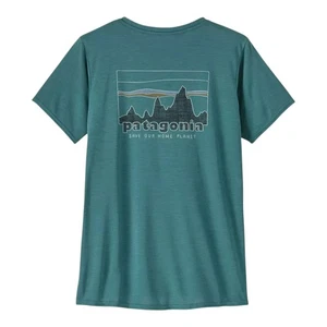 Patagonia Damen Capilene Cool Daily '73 Skyline Graphic Shirt Wetland Blue XL - Bild 1 von 4