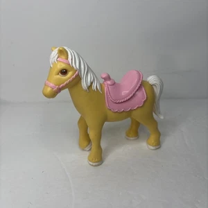 Fisher Price Loving Family Dream Dollhouse Horse Pony Pink Saddle 1993 Vintage - Picture 1 of 7