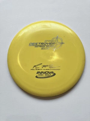 Innova Paul McBeth 4x Star Destroyer 168g Yellow Disc Golf Driver OOP RARE - Image 1 of 2