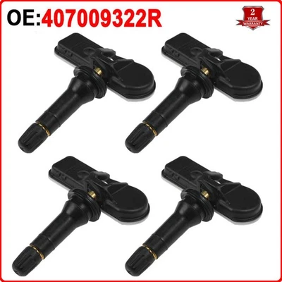 4PCs Tyre Pressure TPMS Sensor 407009322R For Dacia Duster Lodgy Sandero Renault - Image 1 of 4