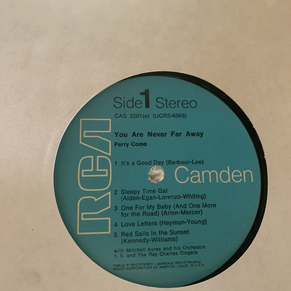 PERRY COMO You Are Never Far Away LP RECORD - Image 1 of 2