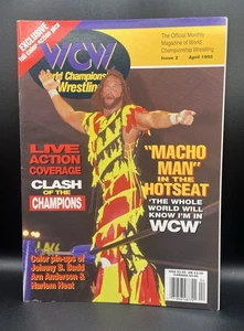 RARE WCW World Championship Wrestling Magazine Randy Savage Issue 2 April 1995 - Picture 1 of 2
