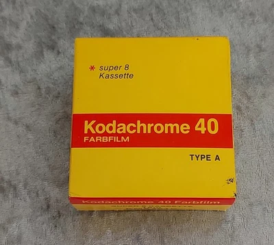 Kodachrome 40 super 8 Farbfilm Type A Kassette neu, OVP - Bild 1 von 2