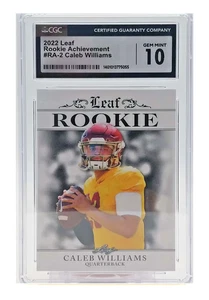 Caleb Williams 2022 Leaf Achievement Rookie Card – CGC 10 – Makellose RC - Bild 1 von 3