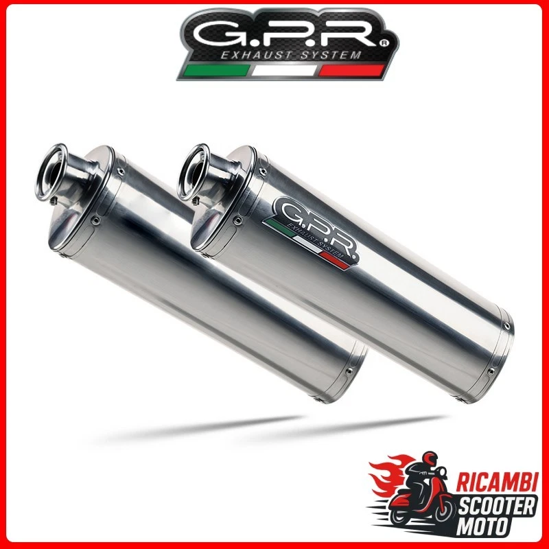 COPPIA TERMINALI CON RACCORDI DUCATI MONSTER 620 2003-2006 Trioval D.15.1.TRI#1 Foto 1 de 1