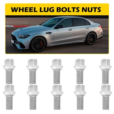 Parafusos de roda porcas*10 para Mercedes Benz CLS350 CLS500 CLS63 E200 E280 E300 - Imagem 1 de 4