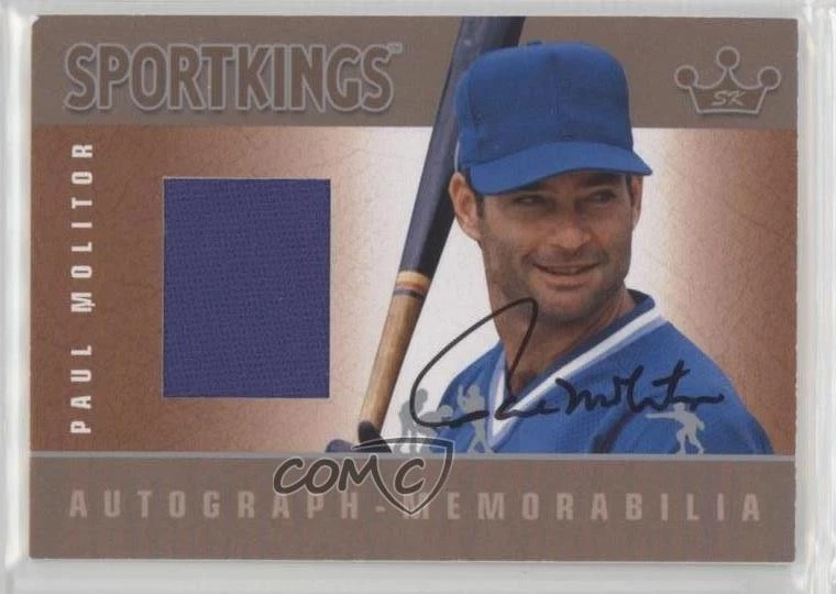 Sportkings Serie E 2012 Auto Memorabilia Silver Paul Molitor #AM-PM1 Auto Salón de la fama Foto 1 de 2