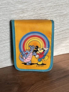 VTG 1982 Disney Figment Dragon Epcot Center Rainbow Mickey Mouse Wallet READ - Picture 1 of 14