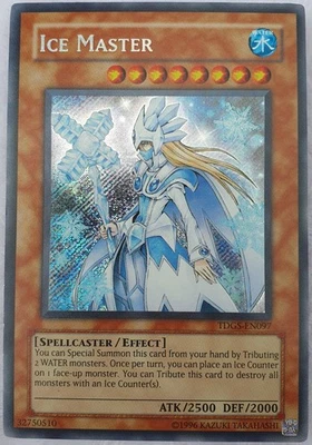 Yugioh 1x Ice Master TDGS-EN097  Secret Rare Unlimited Edition Near Mint - Image 1 of 4