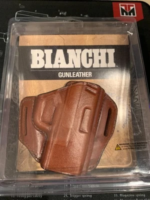 Bianchi 57 Remedy OWB Size 18 Tan Leather Belt Slide - Springfield XDS - 23966 - Image 1 of 4