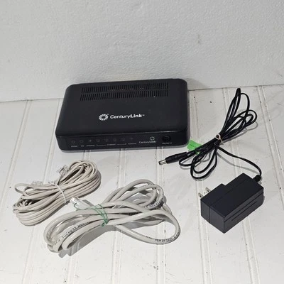 Bundle Zyxel PK5001Z 4 Port Wireless Century Link Modem Router Ethernet Cables - Image 1 of 4