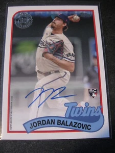 JORDAN BALAZOVIC 2024 Topps '89 Rookie Autographs #89BA-JB MINNESOTA TWINS Mint - Picture 1 of 2