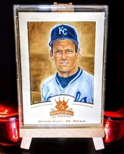 George Brett 2002 Donruss Diamond Kings #140 Crowning Moment Framed Bronze ✨✨✨✨✨ - Picture 1 of 4