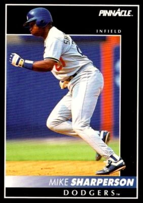 1992 Pinnacle Mike Sharperson Los Angeles Dodgers #167 - Image 1 of 2