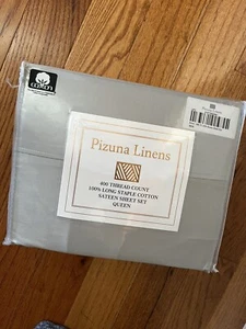 Pizuna Linens 400 Thread Count Premium Sateen Long Staple New - Picture 1 of 2