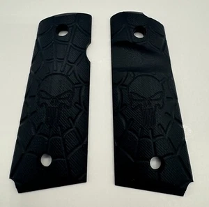 Guuun G10 Grips for 1911 Compact/Officer Punisher Skull Design Style Brand New! - Picture 1 of 4