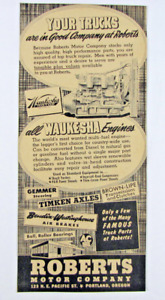 Vintage 1946 Waukesha Truck Motor Engine Print Ad   