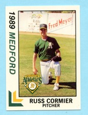 1989 Minor League Russ Cormier- Medford Athletics- Box 130