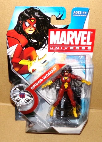 SPIDER-WOMAN Marvel Universe 3.75 Figure 2010 Series 3 #63 MoC Jessica Drew Cover