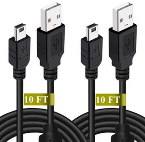 10 FT NEW Wireless Controller USB Charging Cord Cable for Sony PlayStation 3 PS3 - Picture 1 of 7