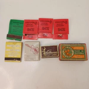 8 Vtg Matchbooks Redding Alturas California Casa Lupe Hwy 76 Cafe Grand Cafe - Picture 1 of 16