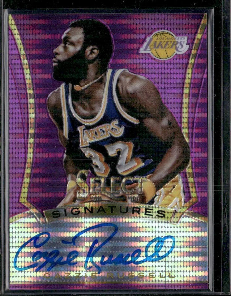 2013-14 Panini Select #4 Cazzie Russell Signatures Purple AUTO #/99 - Image 1 of 2