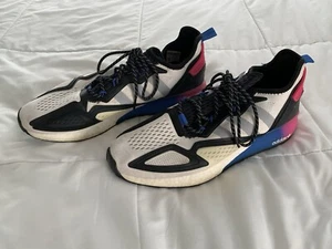 Adidas ZX 2K Boost Mens Athletic Shoes Size 13 FX8835 White Pink Blue - Picture 1 of 8