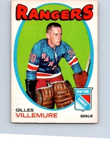 VINTAGE HOCKEY OPC 1971 NEW YORK RANGERS GILLES VILLEMURE NO299 - Picture 1 of 2