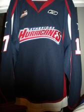 2009-2010 WHL LETHBRIDGE HURRICANES PHILIP TOT GAME WORN HOCKEY JERSEY 