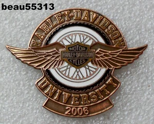 ⭐2010 HARLEY DAVIDSON UNIVERSITY DEALER CHAQUETA CHALECO PIN - Imagen 1 de 1
