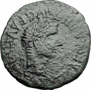 TIBERIO 14AD Calagurris España Antigua Moneda Romana TORO de los Tiempos Bíblicos i57884 - Imagen 1 de 2