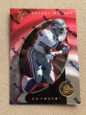1997 Pinnacle Totally Certified Football Herschel Walker Platinum Red #2839/4999 - Image 1 of 2