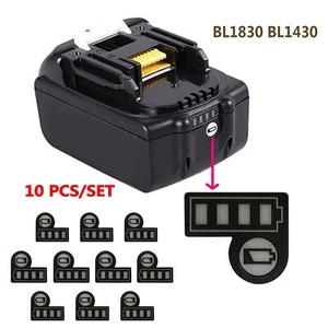 Etiqueta adhesiva llave LED capacidad batería de iones de litio BL1830 BL1430 para Makita 14.4V 18V - Imagen 1 de 4