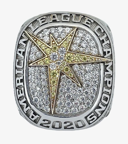 ⚾️2020 Tampa Bay Rays American League Champions 10K Gold Championship Ring! Cover