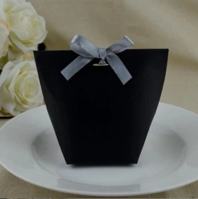 25Pcs Blank Kraft Paper Bag Candy Bag Wedding Favors Gift Box Package Birthday - Image 1 of 4