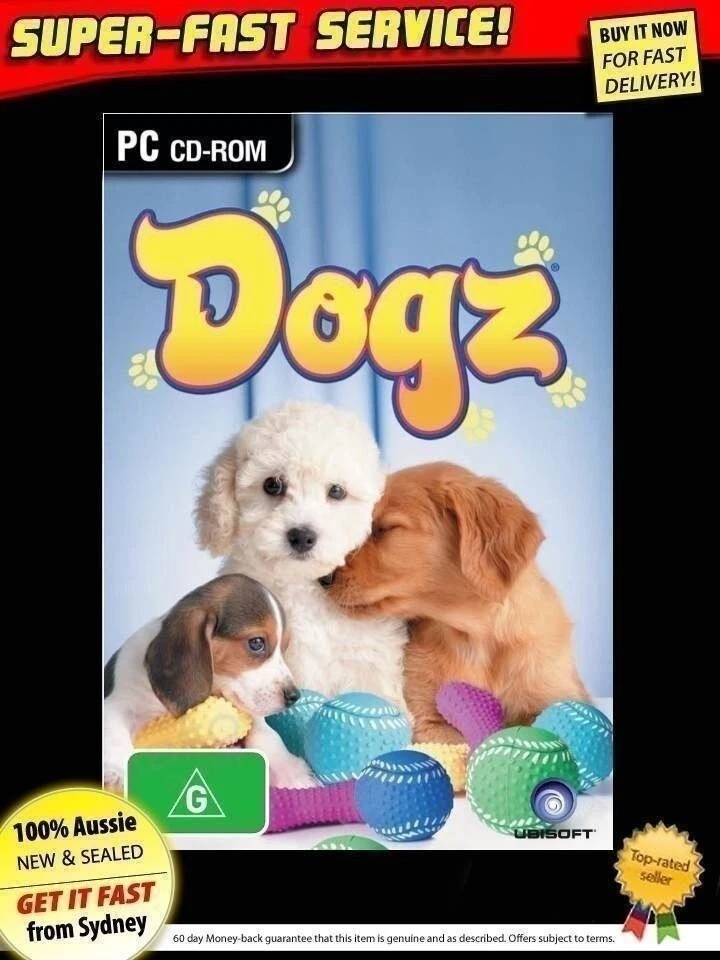 DOGZ Windows PC Game *New *OZI *Sealed *Virtual pet dog dogs petz animals laptop - Image 1 of 1