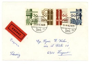 1969 Cobertura de Denmark Express de Copenhague a Lugano Suiza - Imagen 1 de 2