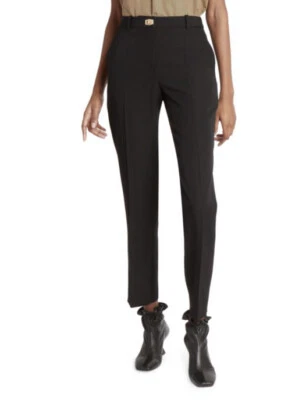 Nuevo $990 Givenchy Mujer Lana Cigarrillo Pantalones Negro 8 US/40 It Italia Foto 1 de 4