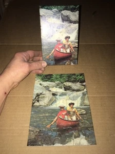 Vtg SMALL TUCO MINIATURES 1960’s THICK Puzzle 30 Pc CANOE COUNTRY RAFTING Thick - Picture 1 of 7