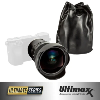 ULTIMAXX 7mm f/3.0 Aspherical Fisheye Lens for Sony NEX DSLRs - Ultra Wide Angle - Image 1 of 4