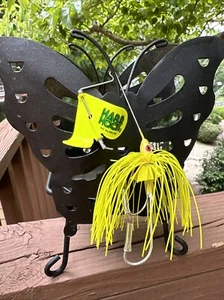 Hard Hook Buzzbait Aluminum Blade Fishing Lure 1/4 Yellow and Yellow Spinner - Picture 1 of 2