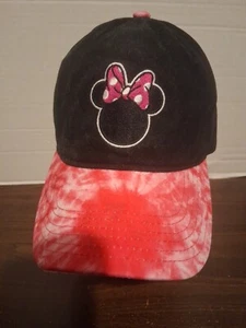 Minnie Mouse Pink Tie Dye Baseball Hat Cap Adjustable Front New Disney - Picture 1 of 10