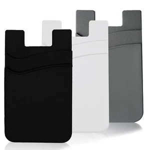 3 Pack Self Adhesive Cell Phone Wallet Card Holder Sleeves for Phone Case - Picture 1 of 6