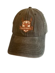 Bucks County Kappe Hirsch Logo bestickt verstellbarer Riemen Marke OTTO 100 % Baumwolle O - Bild 1 von 6