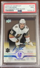 2020-21 Upper Deck Peyton Krebs Clear Cut Rookie Auto HIGH GLOSS /10 RC