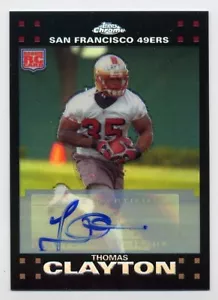 2007 Topps Chrome MICHAEL CLAYTON Rookie RC AUTO AUTOGRAPH REFRACTOR #/50 49ers - Picture 1 of 2