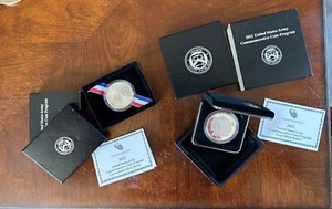 2011 U.S. Army Commemorative P-Proof & S-Uncirculated 90% SILVER Dollars OGP GEM - Picture 1 of 8