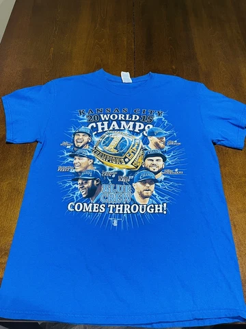 Kansas City Royals 2015 World Series Champions 'The Ring' T-Shirt men's size-M Cover