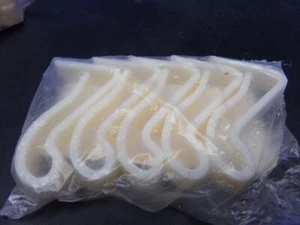Barrier Tape Clip 03-500-BTC 1 1/2 in Ht 5" L White ABS Plastic 1/2" W (5pk)(c) - Picture 1 of 4