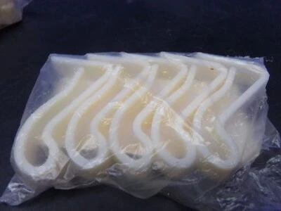 Barrier Tape Clip 03-500-BTC 1 1/2 in Ht 5" L White ABS Plastic 1/2" W (5pk)(c) - Image 1 of 4